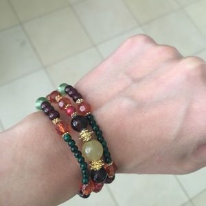 Triple strand bracelet